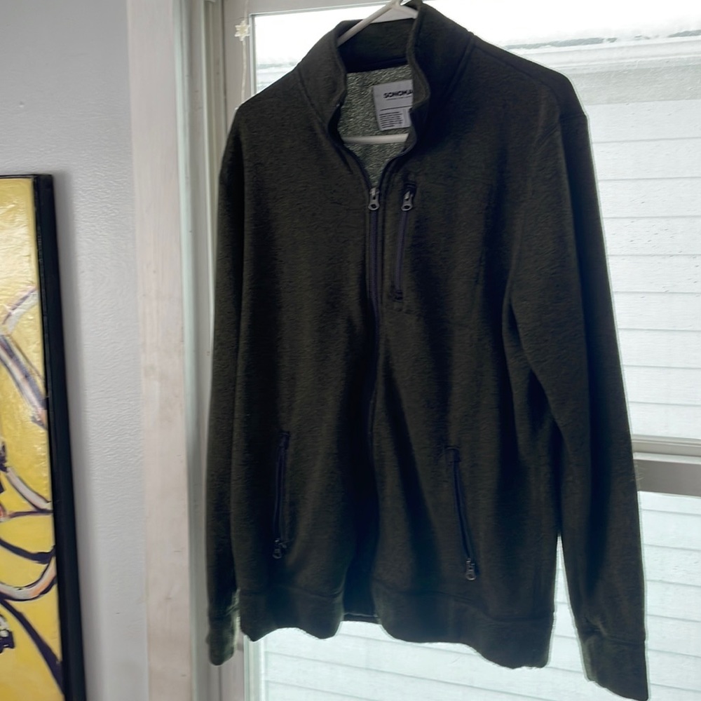 Sonoma zip up sweater.